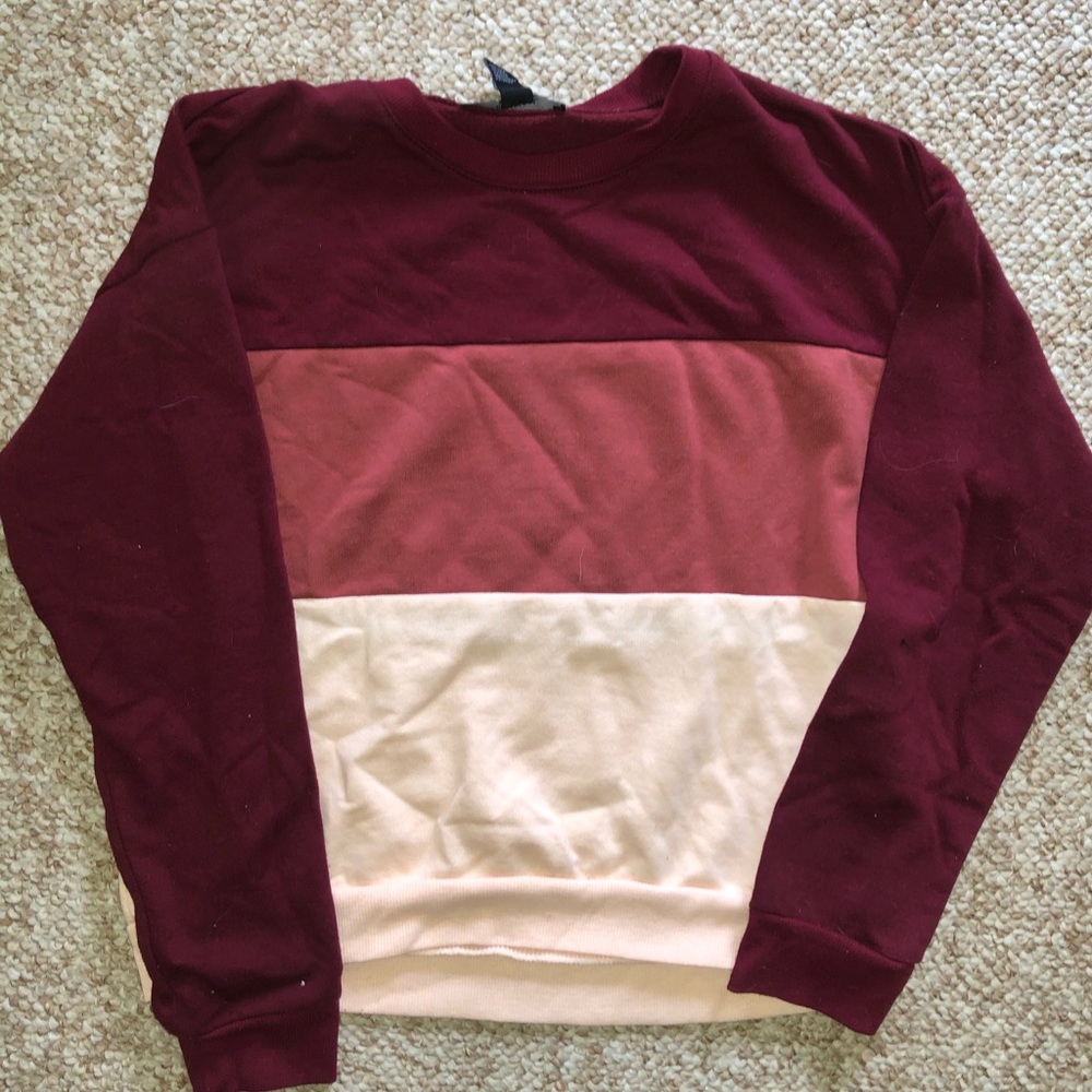 Forever 21 striped crew neck